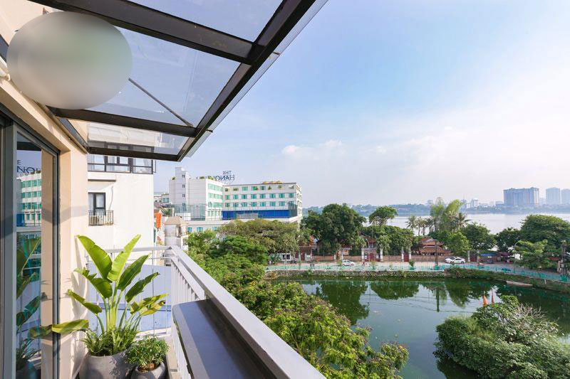 Modern 2 BR Apartment In Yen Phu Village Tay Ho, Lake View, Elegant Design