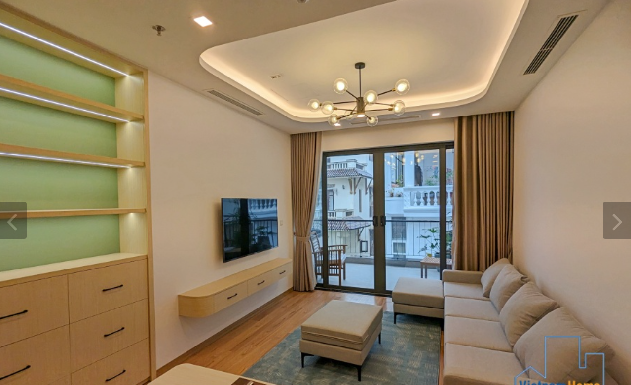 MODERN 2-BEDROOM APARTMENT FOR RENT IN XUAN DIEU, TAY HO