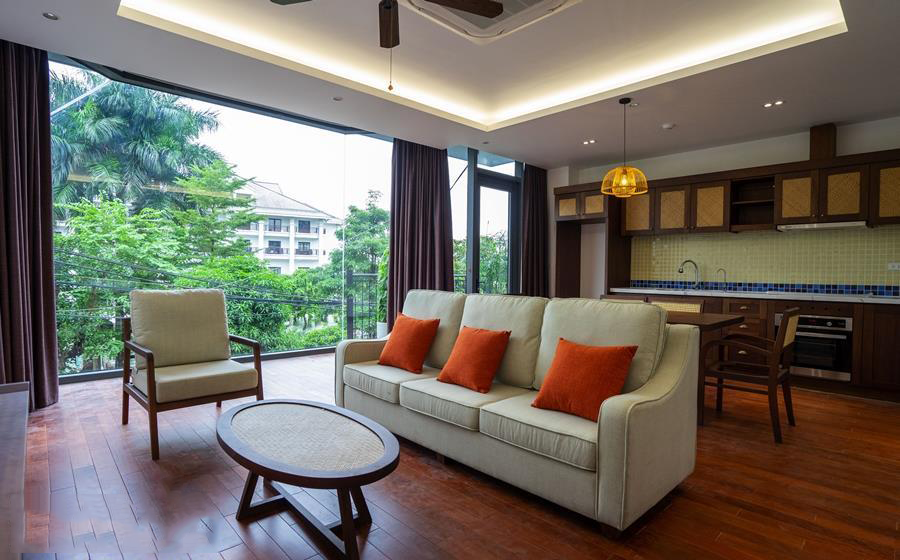 Purdue Lifestyle Living 2 BR apartment for rent on Tu Hoa street, Tay Ho