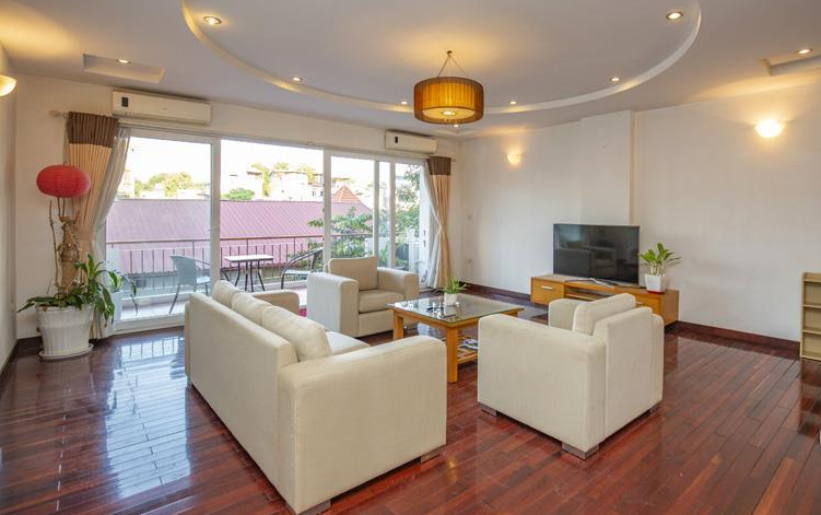 Modern and spacious two bedroom apartment for rent in Truc Bach, Ba Dinh