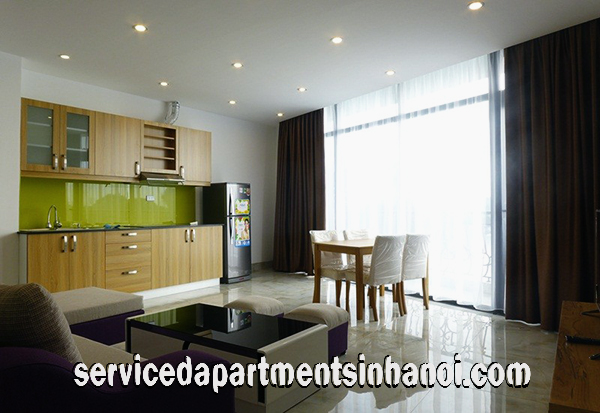 Modern Lakeview apartment for rent in Truc Bach area, New Amenities