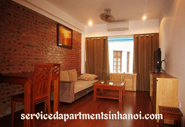Modern one bedroom apartment rental  in To ngoc van, big window
