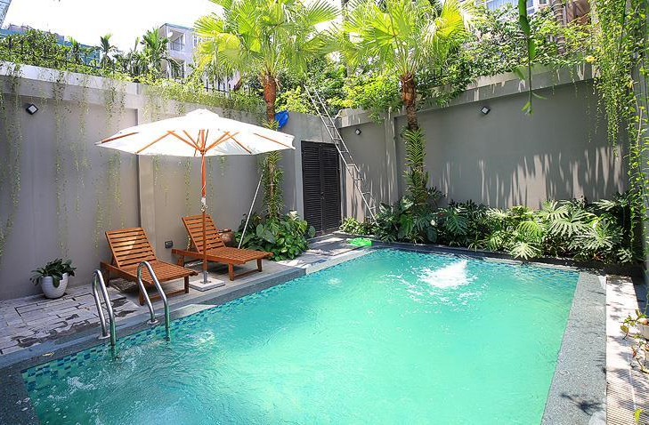 *Modern One Bedroom Apartment with Pool For Rent in Dang Thai mai street, Tay Ho*