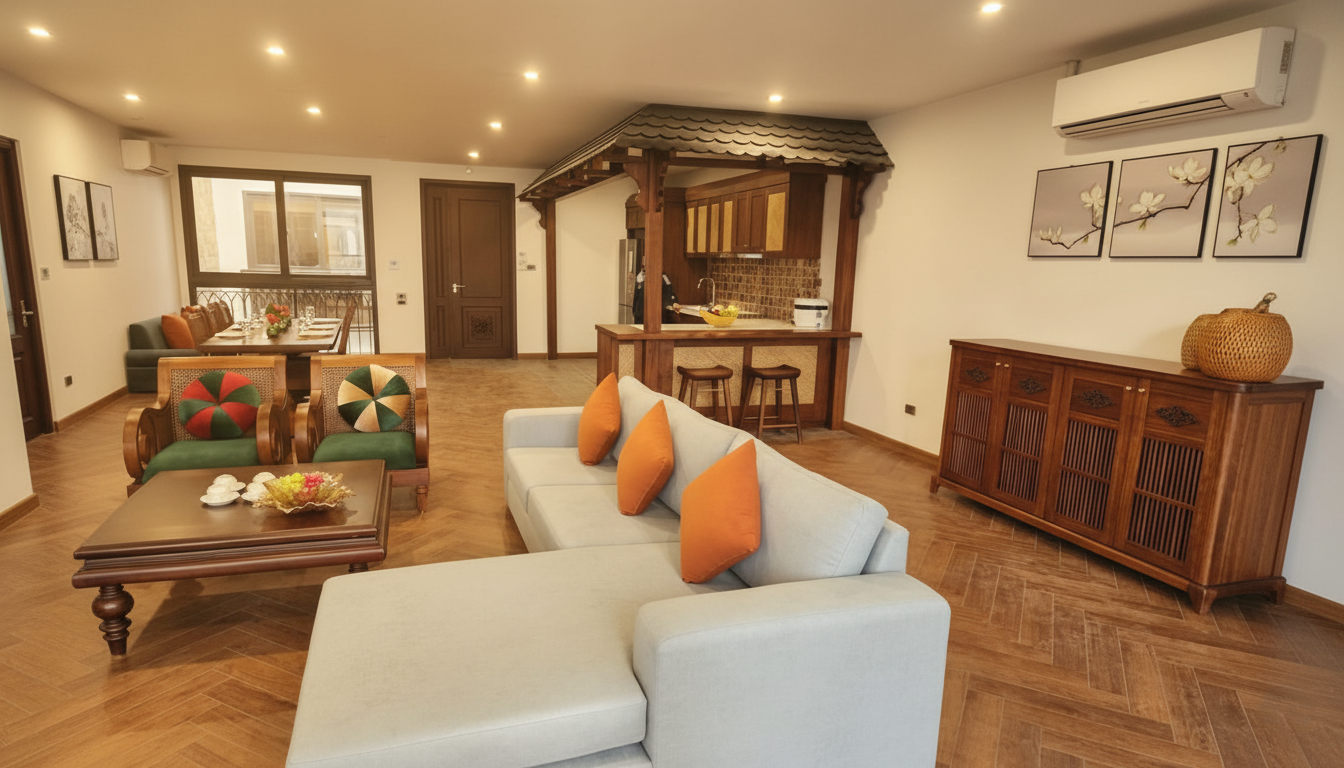 Modern Serviced Apartment – Xuan Dieu Street, Tay Ho (3 Bedroom Apartment | Fully Furnished)