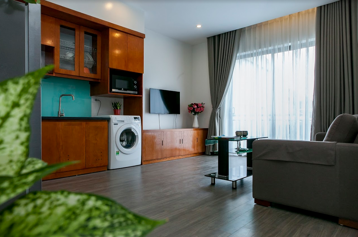 Modern Two Bedroom Apartment Rental in Nghi tam street, Tay Ho district, Cozy Decoration