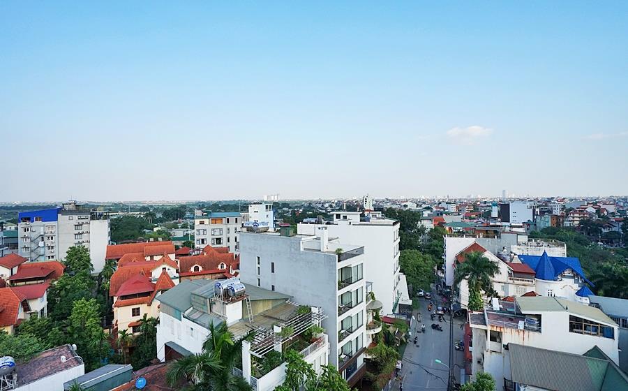 Modern Two Bedroom Apartment Rental in To Ngoc Van Street, Tay Ho, Big Balcony & Beautiful View