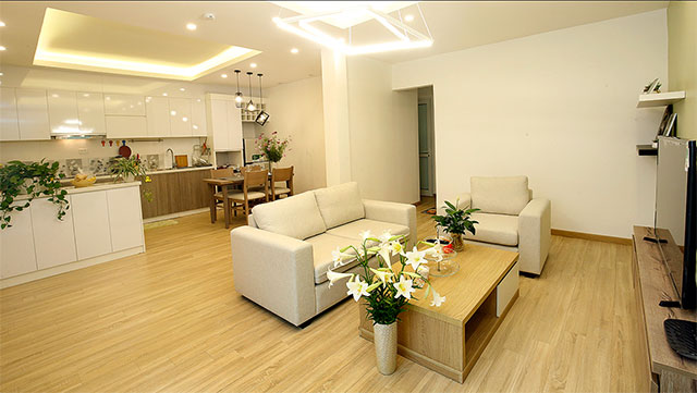 *New & Modern 2 bedroom Serviced Apartment For Rent near Westlake, Hanoi*