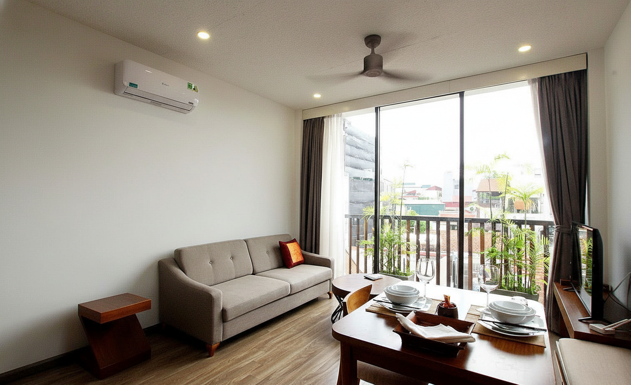 New Modern One Bedroom Apartment Rental in Tu Hoa street, Tay Ho