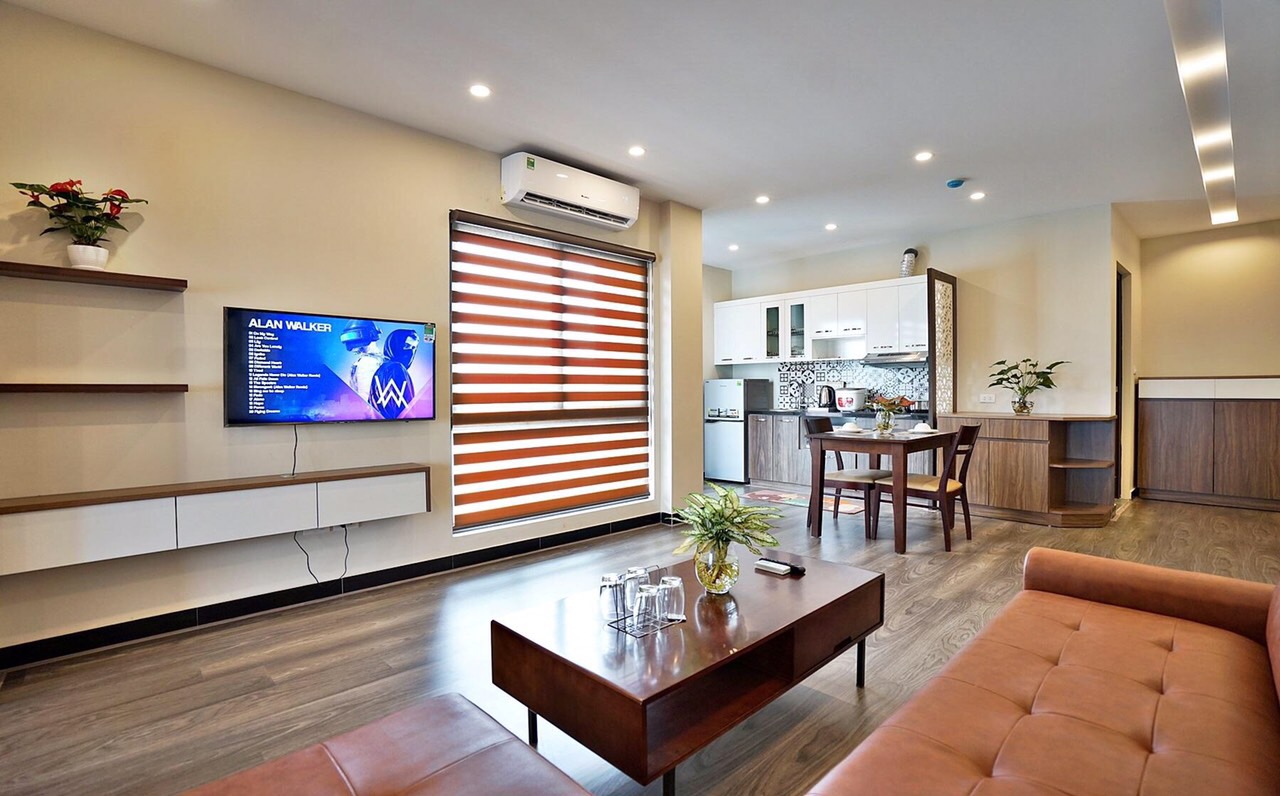 Modern interior one bedroom apartment in Nhat Chieu str, Tay Ho