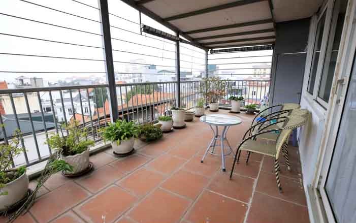 Open View & Big Balcony Apartment Rental in To Ngoc Van str, Tay Ho at a reasonable cost