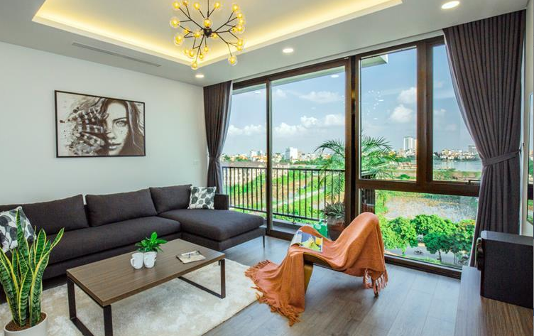 Open View & Lake View 02 BR Apartment rental in Trinh Cong Son str, Tay Ho