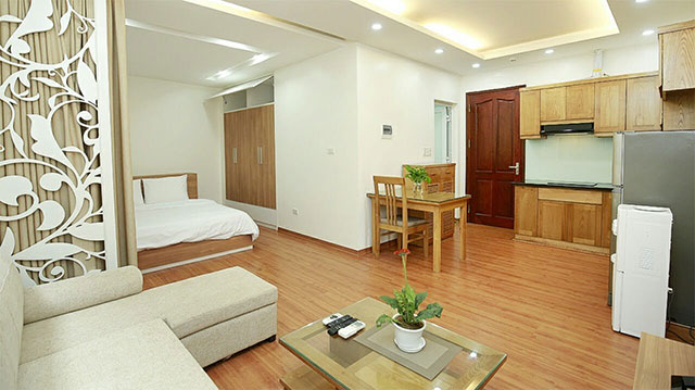 *Peaceful & Modern 02 Bedroom Apartment for rent in Dao Tan street, Ba Dinh*