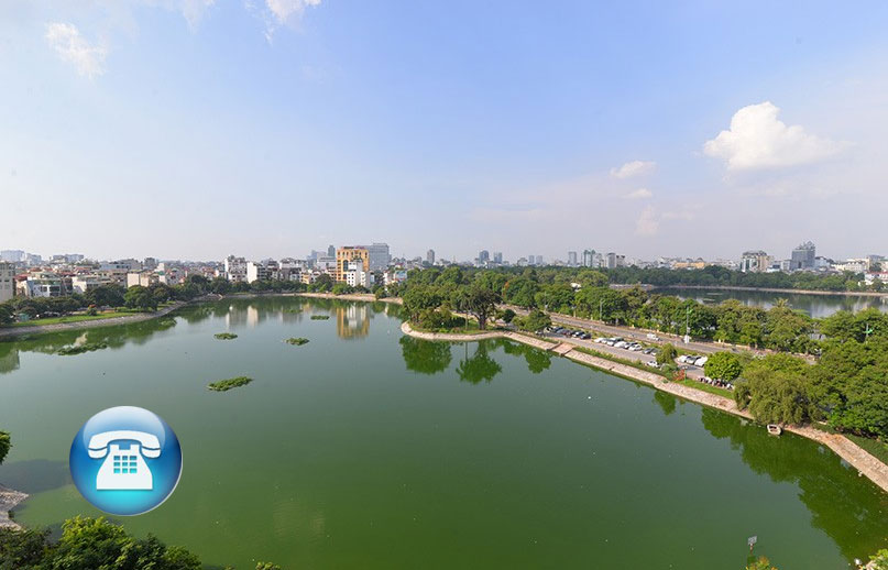 *Perfect 3 Bedroom apartment with Lake view for rent in Bau Mau Lake Area, Full of light *