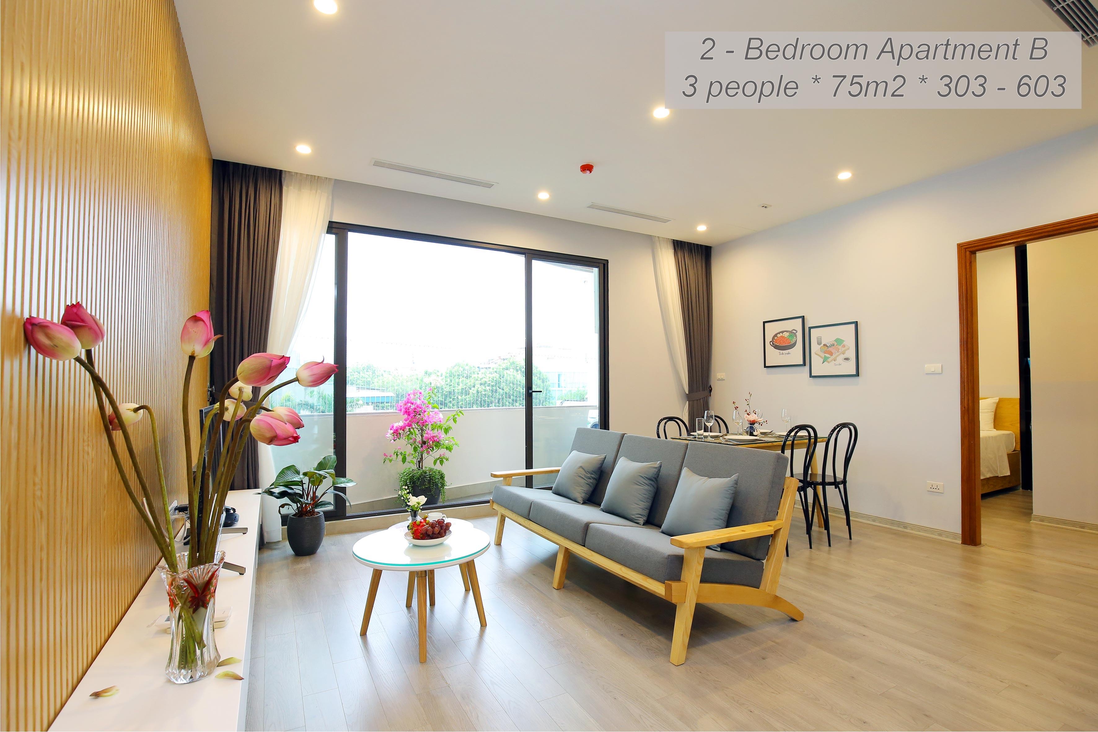 *Quiet, stylish, 2 Bedrooms 2 baths Serviced Apartment For Rent near Lottle Centre*
