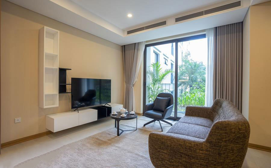 Newly built two bedroom serviced apartment in Tay Ho Road with gentle design & Gym