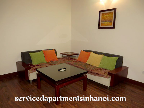 Serviced apartment for rent in Tran Phu, one bedroom, wooden floor