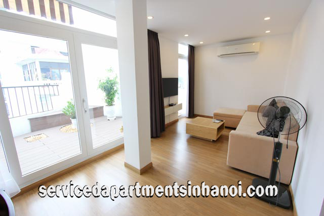 Serviced Apartment for rent in Trieu Viet Vuong street, Top floor, Big Balcony