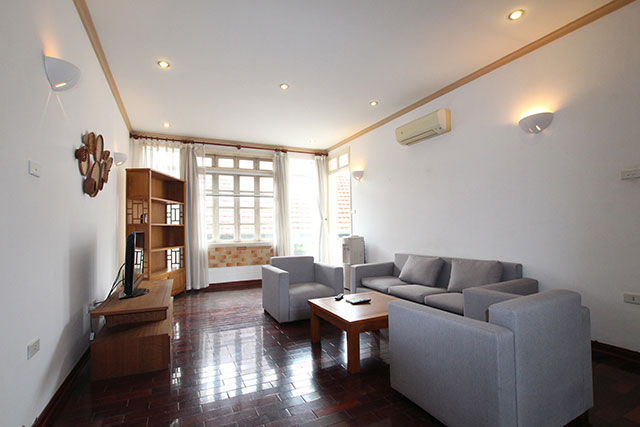 Serviced Apartment with Lovely Balcony Rental in Tay Ho, Two bedroom