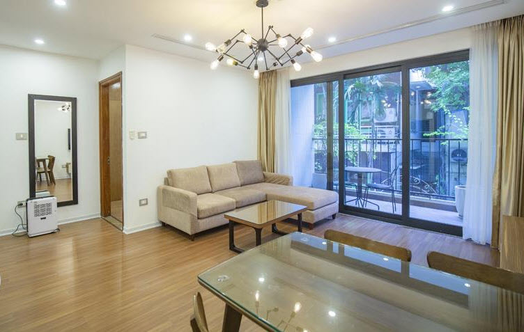 Modern interior design 2 BR Apartment for rent in Tay Ho, near Somerset West Point