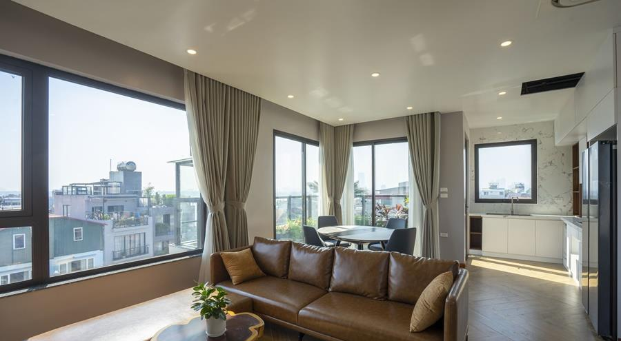 Stunning Contemporary Apartment with Open View for rent in Xuan Dieu, Tay Ho