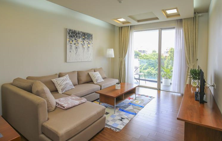 Bright & Tranquil apartment Rental in Quang Khanh str, Tay Ho with many greenery