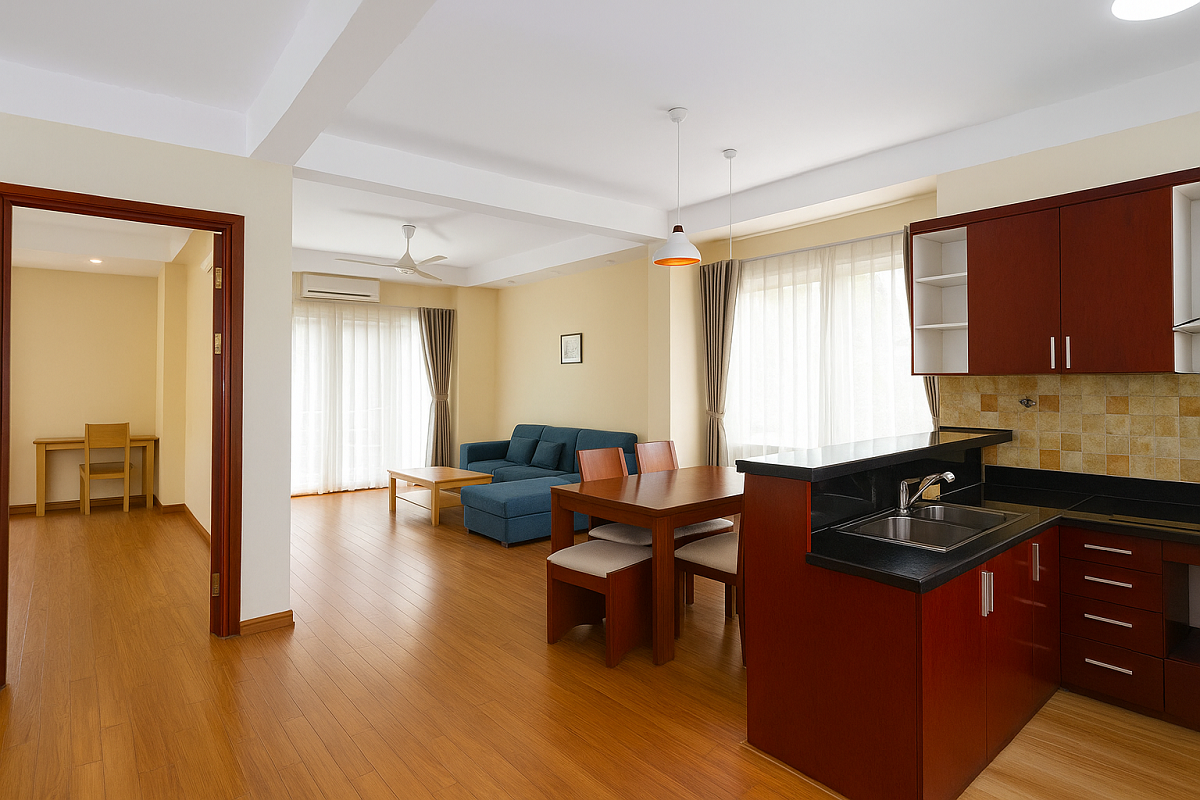 Spacious Two Bedroom Apartment Rental in Hoang Hoa Tham street, Ba Dinh