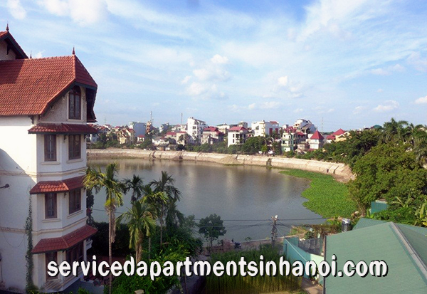 Spacious Villa for rent in  To Ngoc Van street, Tay Ho Big Courtyard