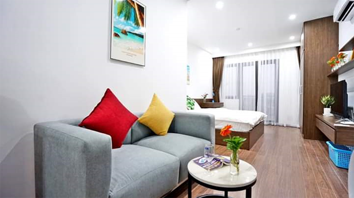 *Standard Studio Apartment Rental in Xuan Dieu Street, Tay Ho*