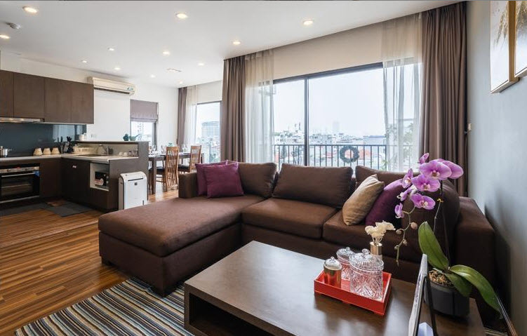 Stunning View and Wonderful 02 bedroom apartment for rent in To Ngoc Van str, Tay Ho