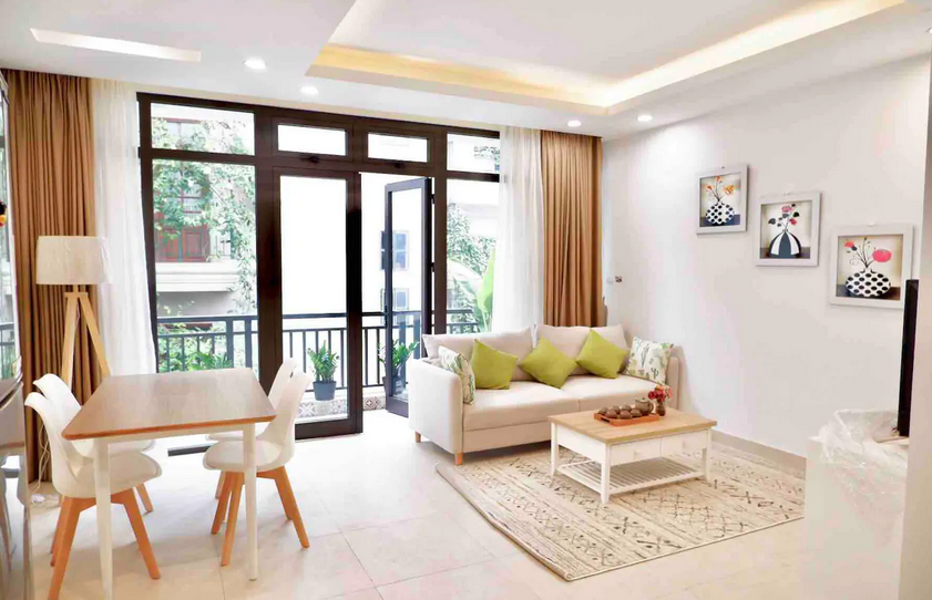 Tranquil & Modern Two Bedroom Apartment For Rent near Xuan Dieu street, Tay Ho