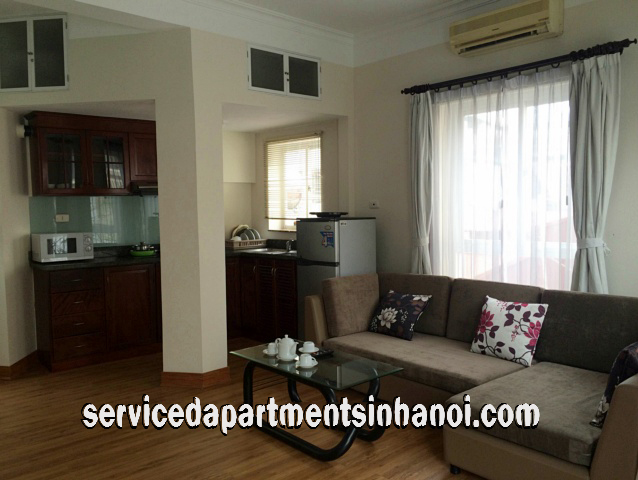 Tranquil One Bedroom Apartment Rental in Tran Hung Dao street, Hoan Kiem