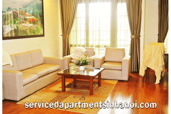 Two bedroom serviced apartment for rent near Hoan Kiem lake