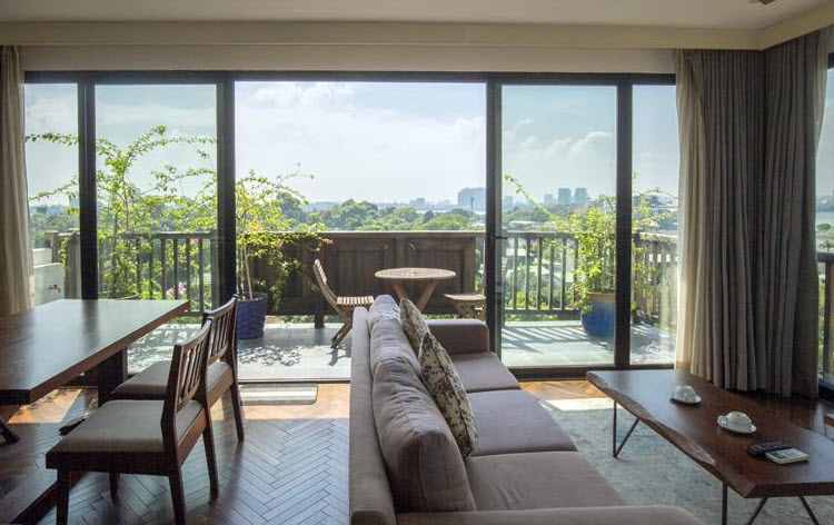 Two-bedroom apartment with elegant and modern design in Dang Thai Mai Area, Tay Ho