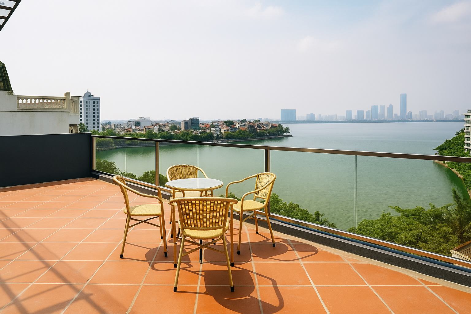 Unlock Paradise,  HUGE Balcony Lake View 2 BR Apartment for rent in Tay Ho, Hanoi