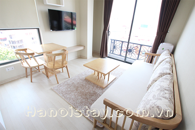 Very Bright and Modern Serviced Apartment Rental in Dao Tan street, Ba Dinh 