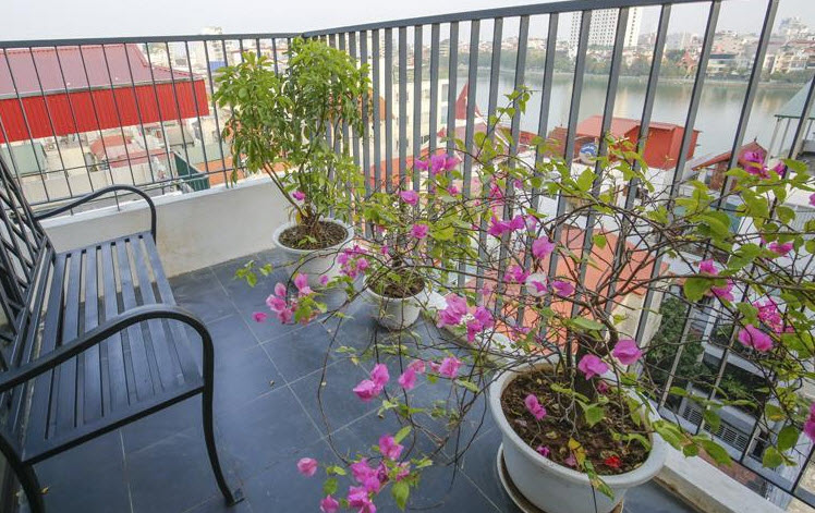Very Bright Two Bedroom Apartment for rent in Xuan Dieu str, Tay Ho, Lovely Balcony