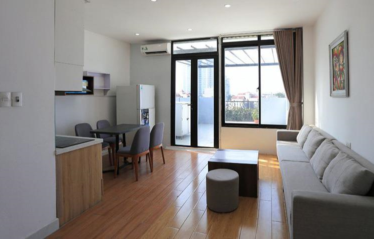 Very Modern One Bedroom Apartment Rental in Au Co str, Tay Ho, Big Balcony