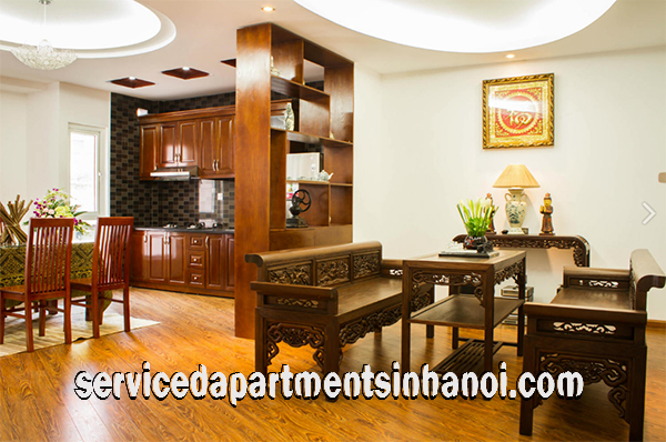 Very Nice Two Bedroom Apartment For rent in Ba Dinh, Hanoi, Budget Price