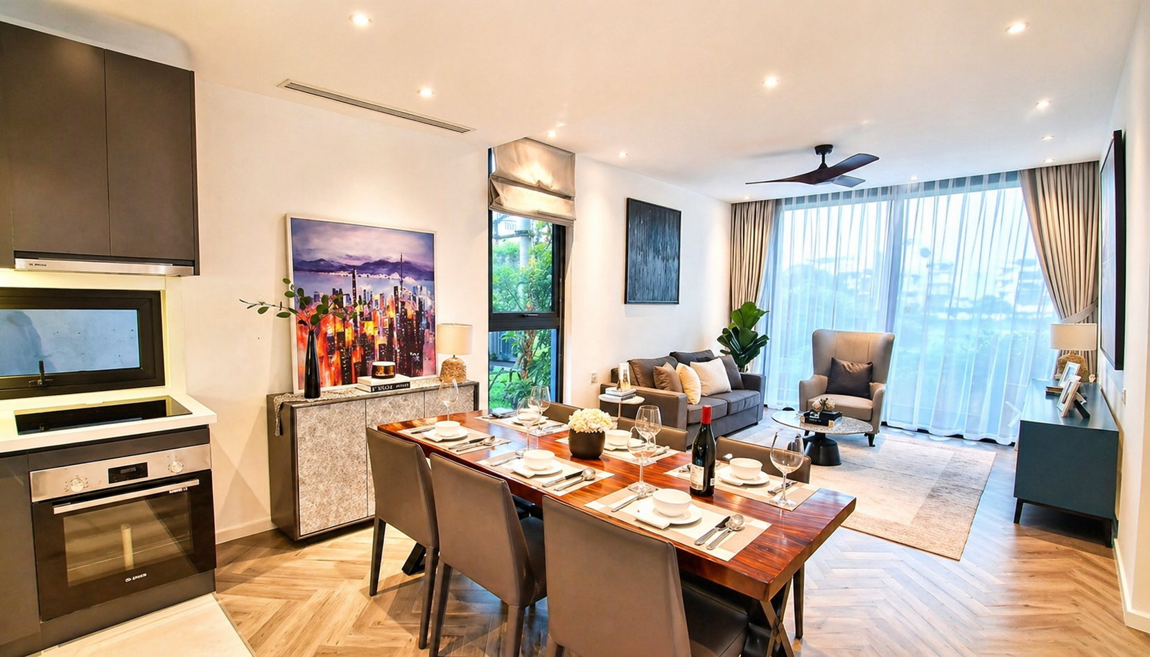 ELEGANT 2 BR SERVICED APARTMENT | PARKVIEW LONG BIEN (NEAR FRENCH SCHOOL)